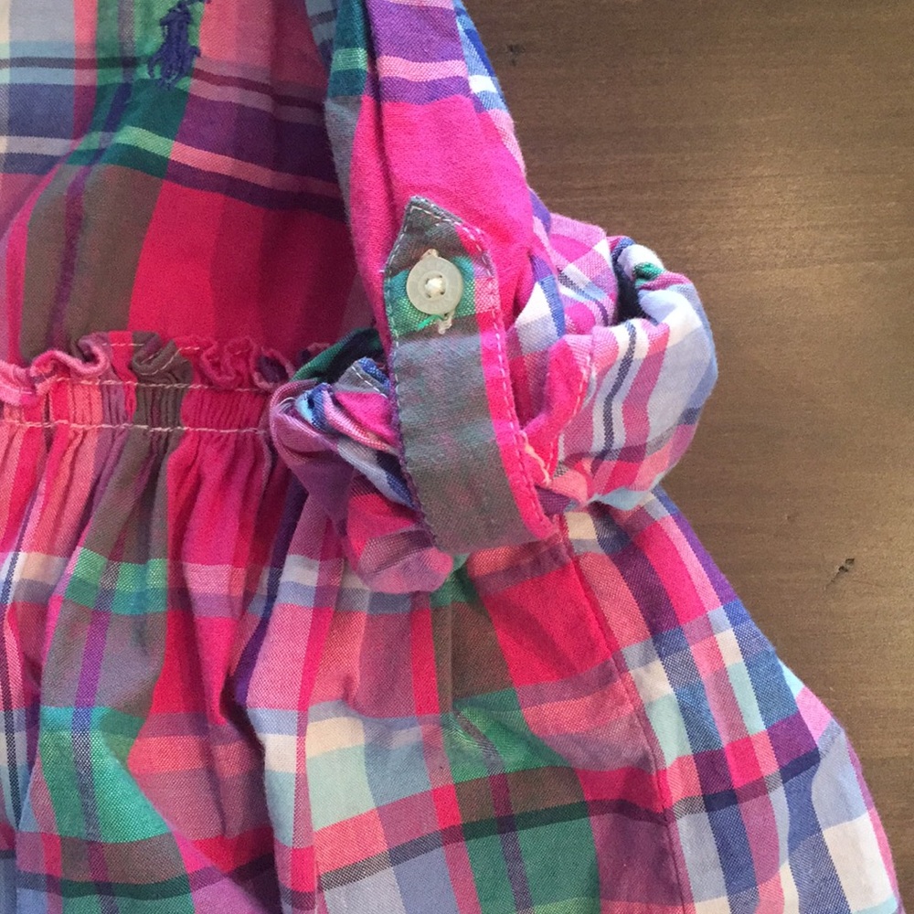 Ralph Lauren plaid tunic / dress, size 9M - Picture 3 of 7